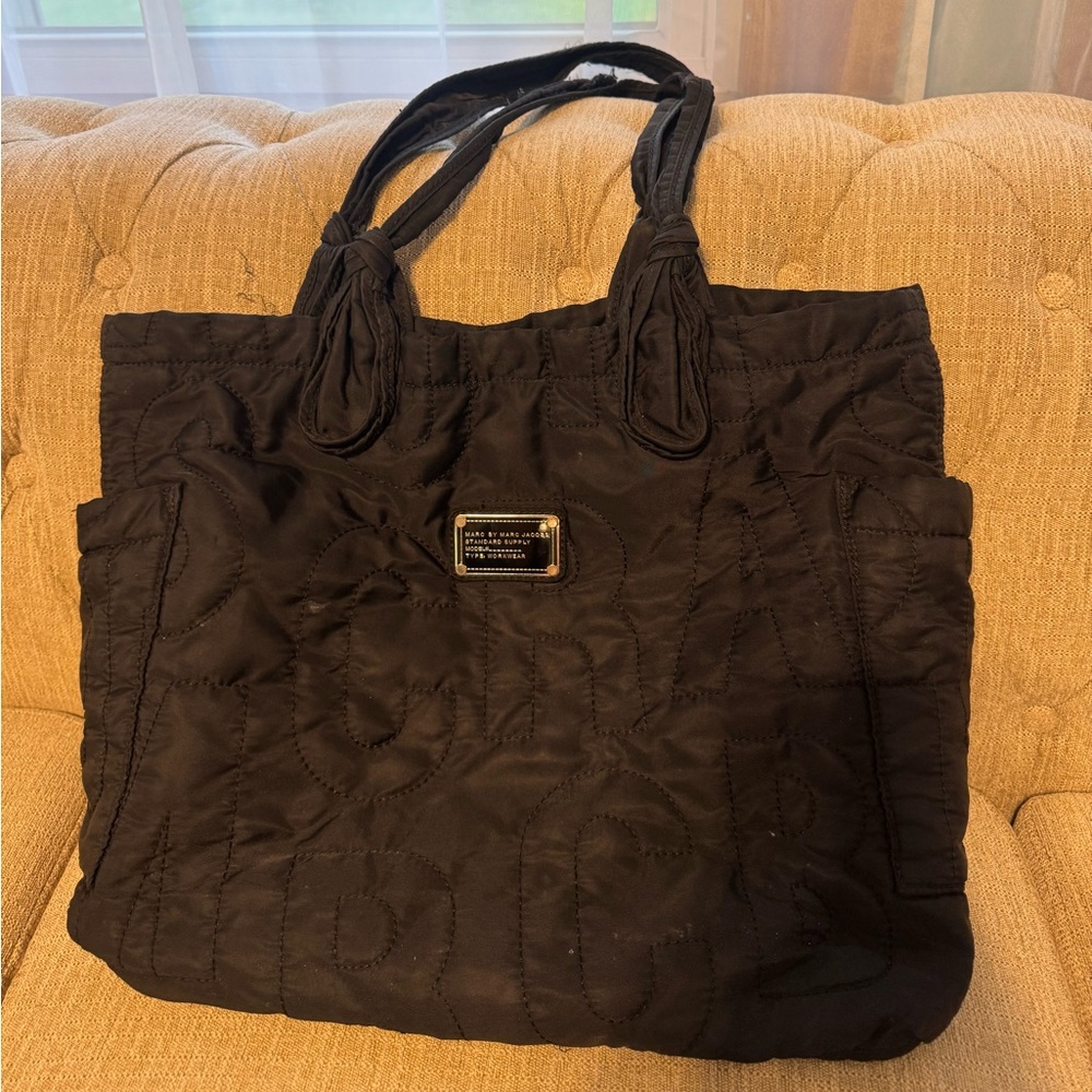 Marc by Marc Jacob’s black quilted tote bag